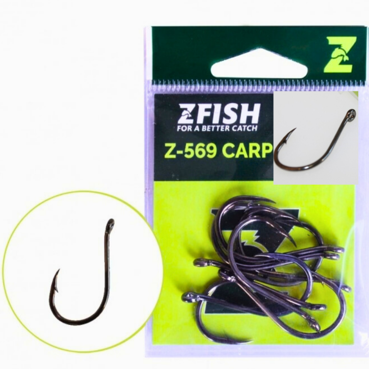 vel.1/0 Zfish Háčky Carp Hooks Z-569 