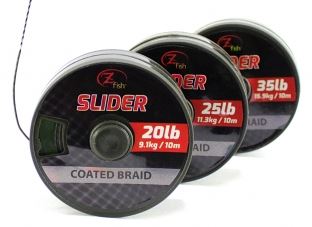 20lb Zfish Šňůrka Slider Coated Braid 10m