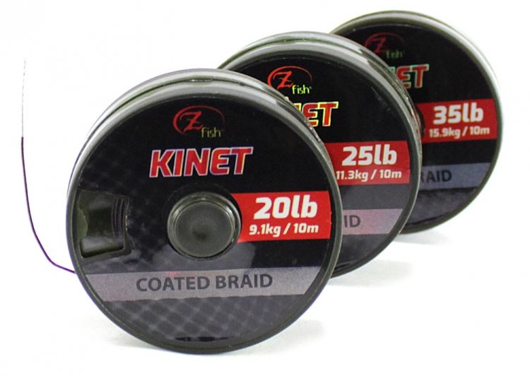 25lb Zfish Šňůrka Kinet Coated Braid 10m