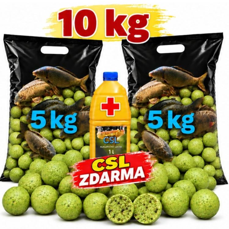 BOILIES 10kg + CSL zdarma, 20mm MIRABELKA & KUKUŘICE 