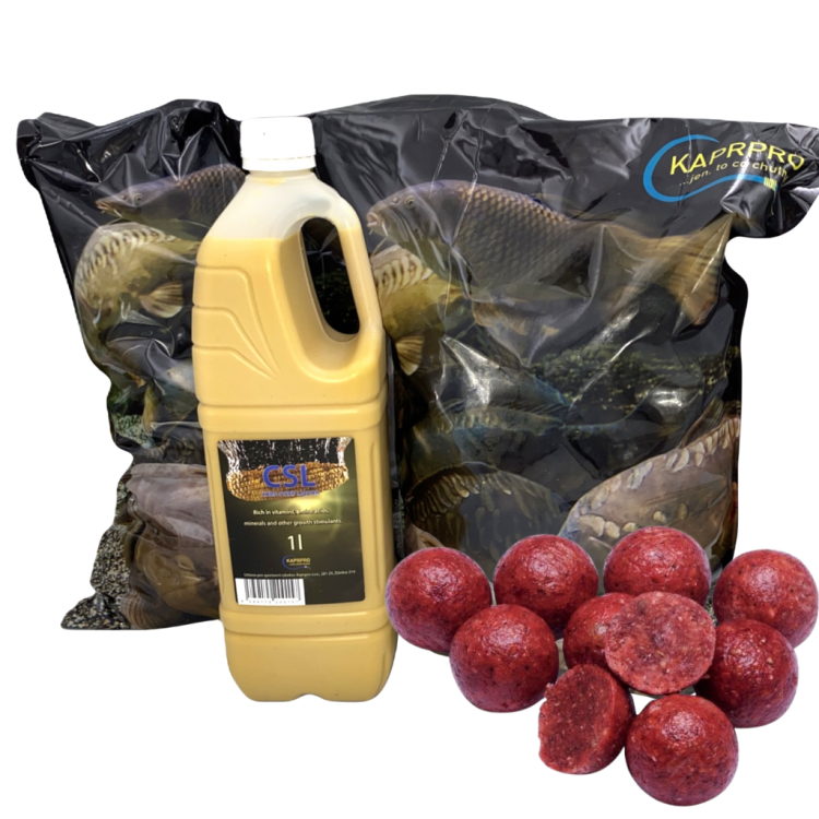 BOILIES 10kg + CSL zdarma, 24mm LOSOS & PATENTKA 