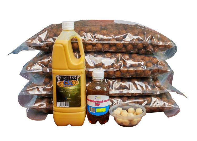 Boilies 20kg, játra/chobotnice,  20mm + CSL 1l + DIP 250ml +pop up bílé HARD 18mm, 30g