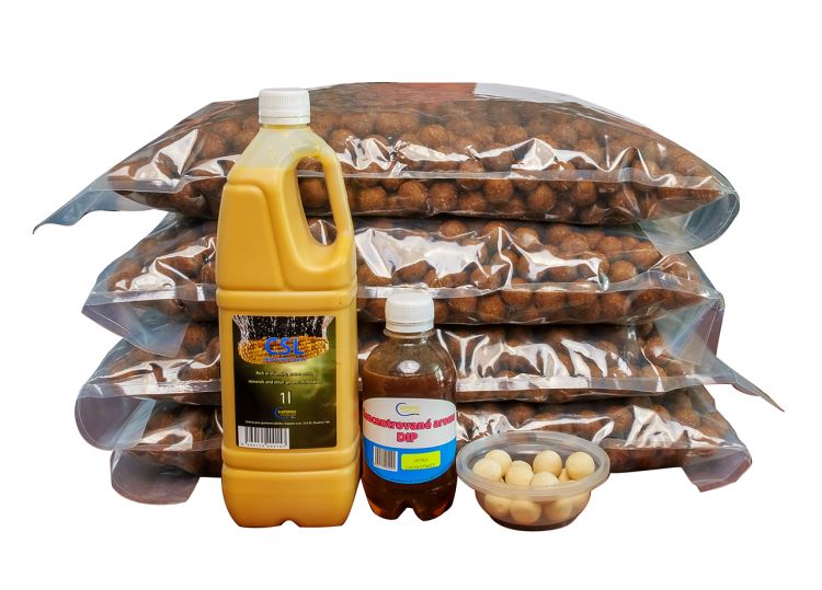 Boilies 20kg, játra/chobotnice,  24mm + CSL 1l + DIP 250ml + pop up pelety 20mm, 60g