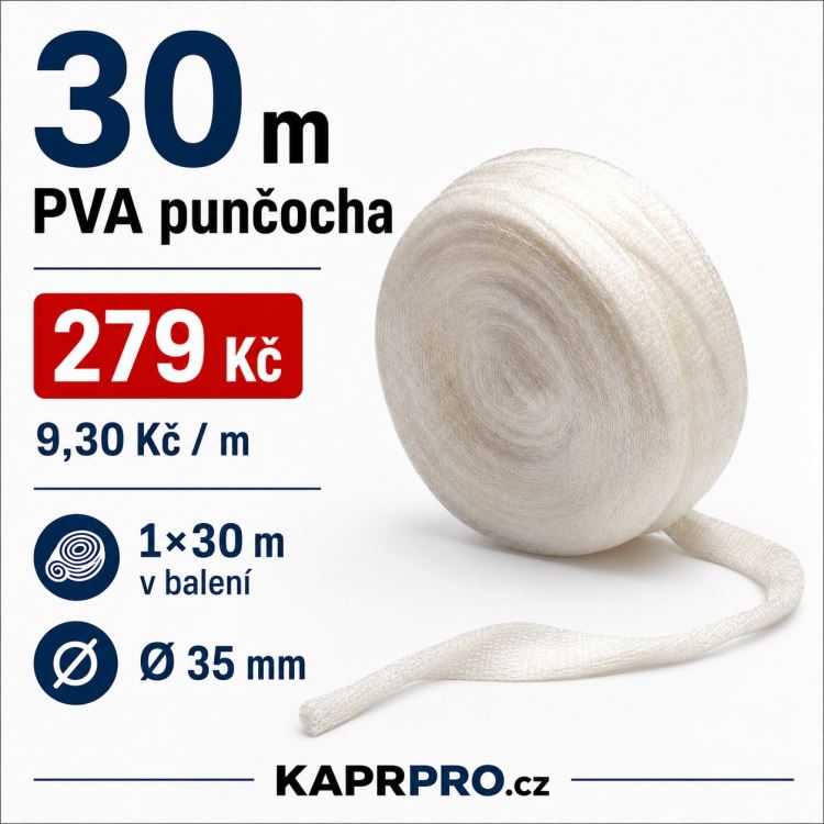 PVA punčocha 30 m, průměr 35 mm