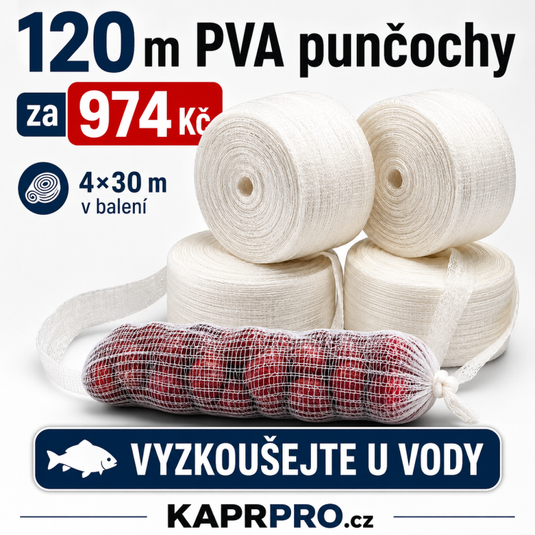 PVA punčocha 100m + 20m zdarma,  (4x 30m), průměr 35mm