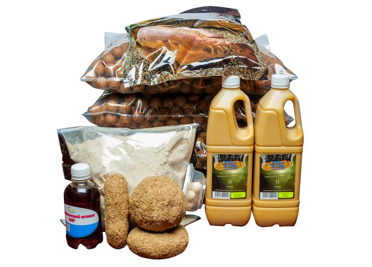 Boilies 20kg, Halibut/Česnek , 20mm + 2x CSL 1l + DIP 250ml + pop up pelety 60g - 20mm, + 2x2kg směs