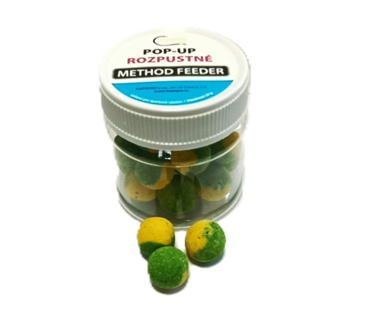 ROZPUSTNÉ PLOVOUCÍ BOILIES - zeleno-žlutá, 12mm, různé příchutě