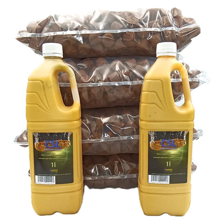 Pelety s dírou 22mm, SCOPEX/OLIHEŇ 20kg + 1L CSL SCOPEX + 1L CSL OLIHEŇ