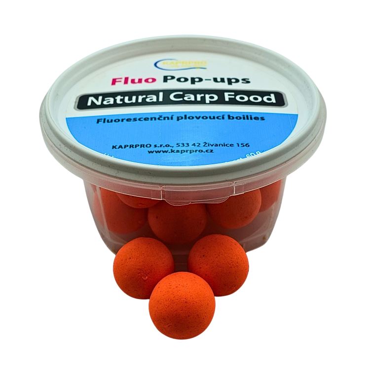 Plovoucí boilies 20mm, různé příchutě, fluo oranžová 60g