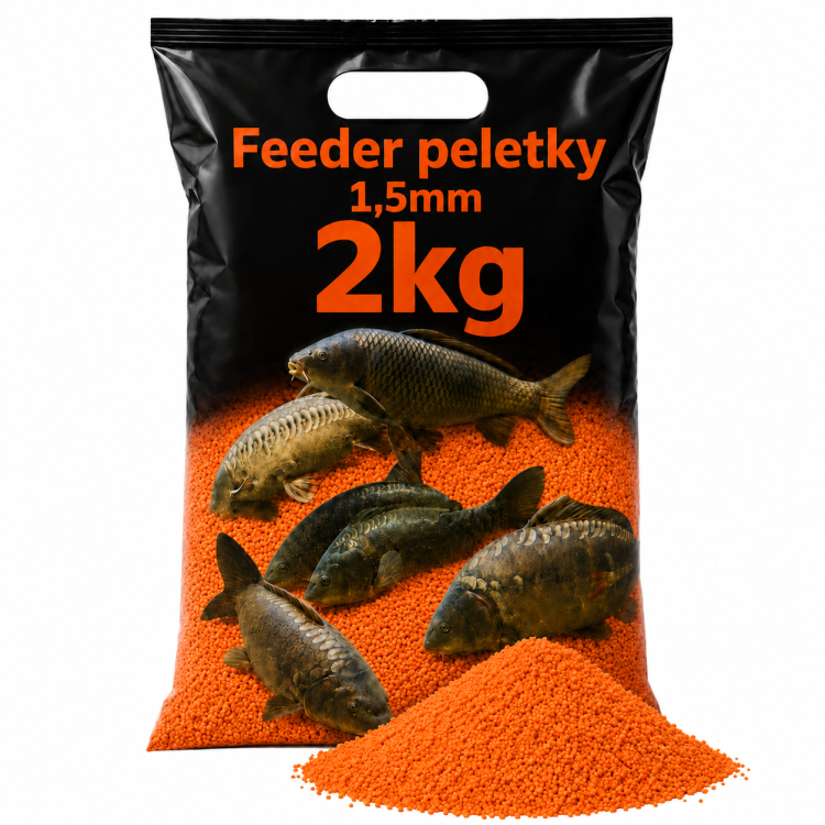 Method feeder peletky  2kg, oranžové, 1,5 mm 