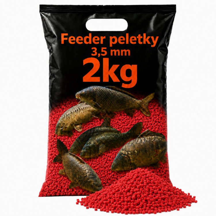 Method feeder peletky  2kg, červené, 3,5 mm 