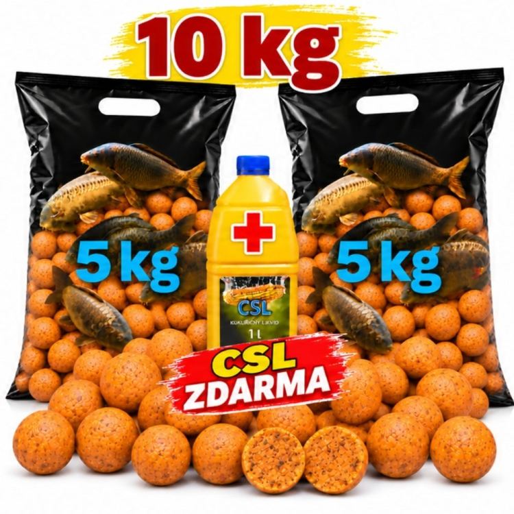 Boilies 10kg + CSL zdarma, 24mm  SCOPEX & OLIHEŇ
