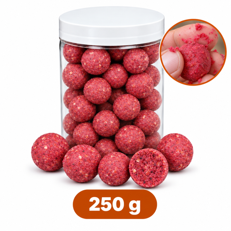 Rozpustné boilies JAHODA 20mm, 250g