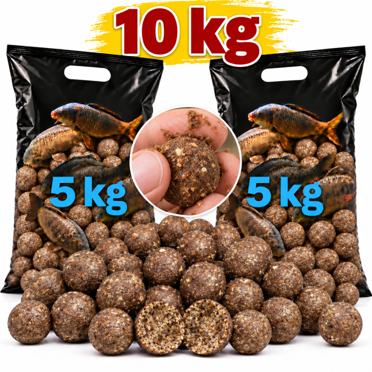 Rozpustné boilies MORUŠE & SCOPEX 24 mm 10 kg