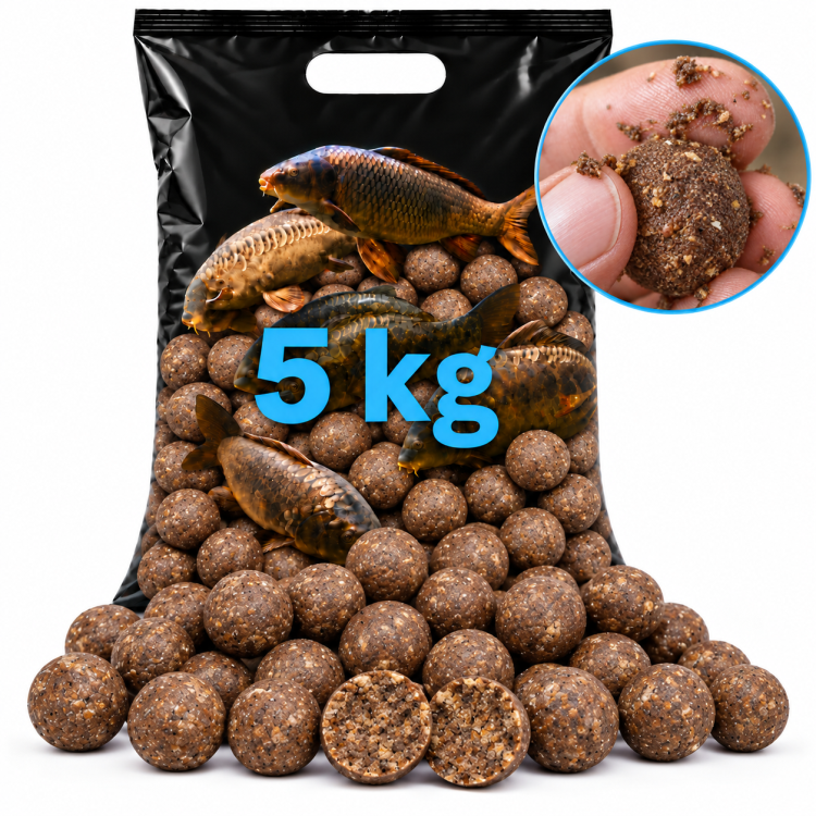 Rozpustné boilies MORUŠE & SCOPEX 30mm, 5 kg